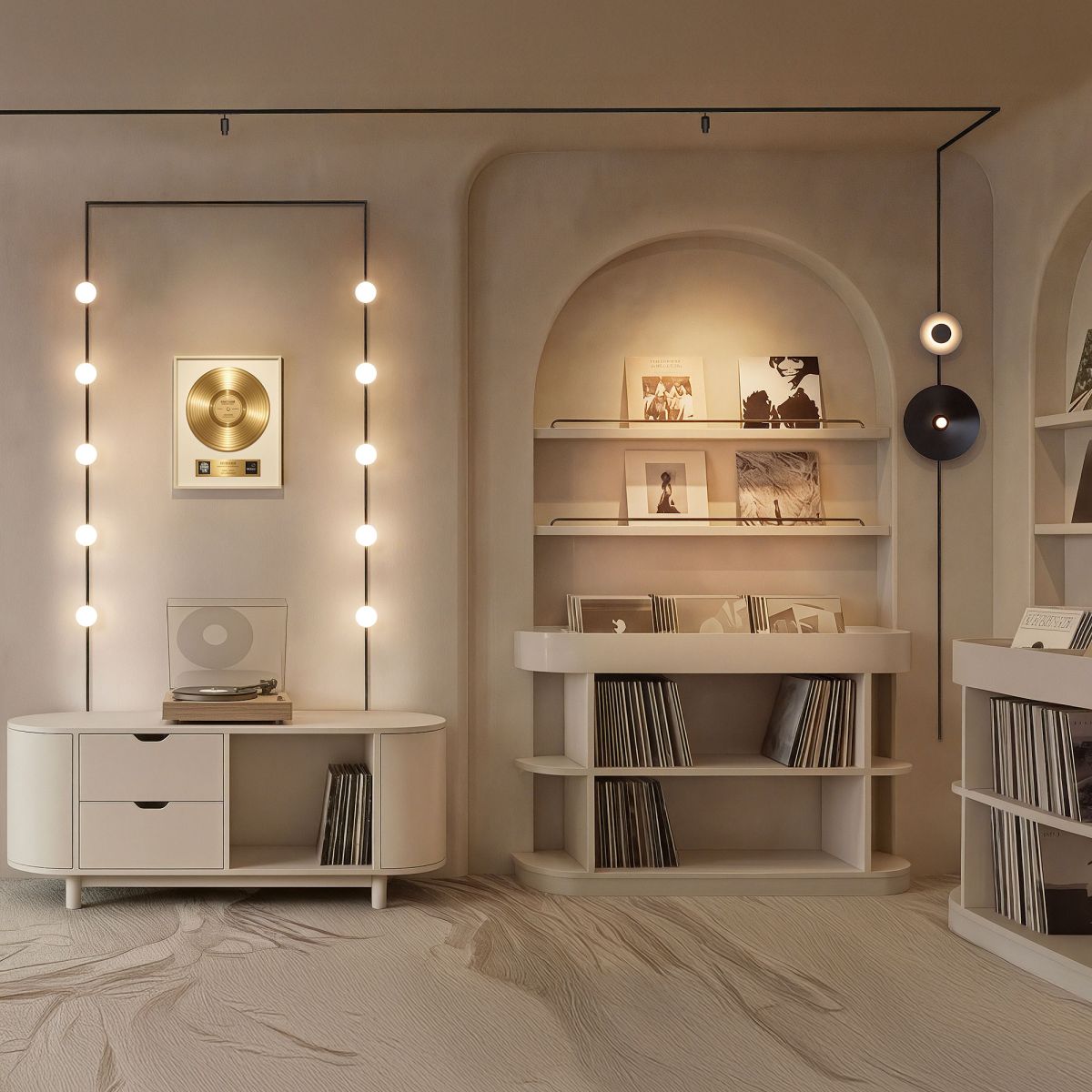 Трековый магнитный светильник Arlight MAG-MICROCOSM-POINT-R68-7W Warm3000 (BR, 36 deg, 24V) (IP20 Металл) 051830