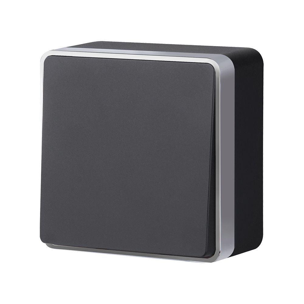 Выключатель одноклавишный проходной Werkel Gallant (черный с серебром) W5012034 4690389164095 a051166