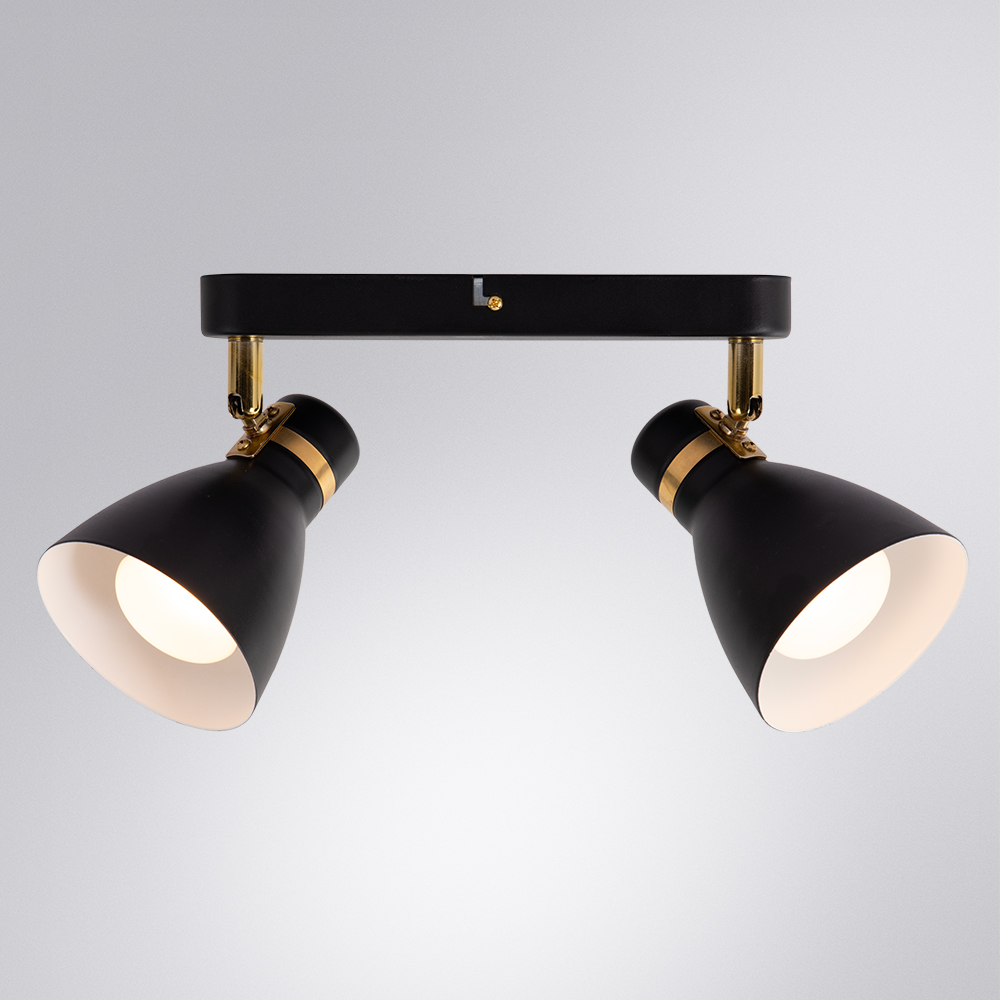 Спот потолочный на штанге Arte Lamp Fafnir A5047PL-2BK