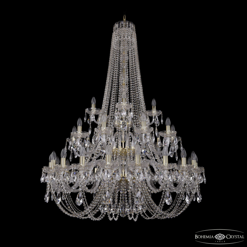 Подвесная люстра Bohemia Ivele Crystal 1406/20+10+5/400/h-157/3d G
