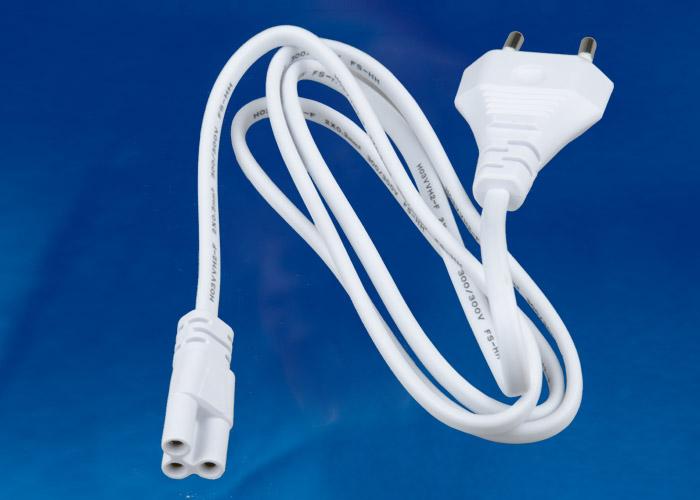 Шнур сетевой с вилкой (UL-00004530) Uniel UCX-LT2/E01-120 White 1 Sticker