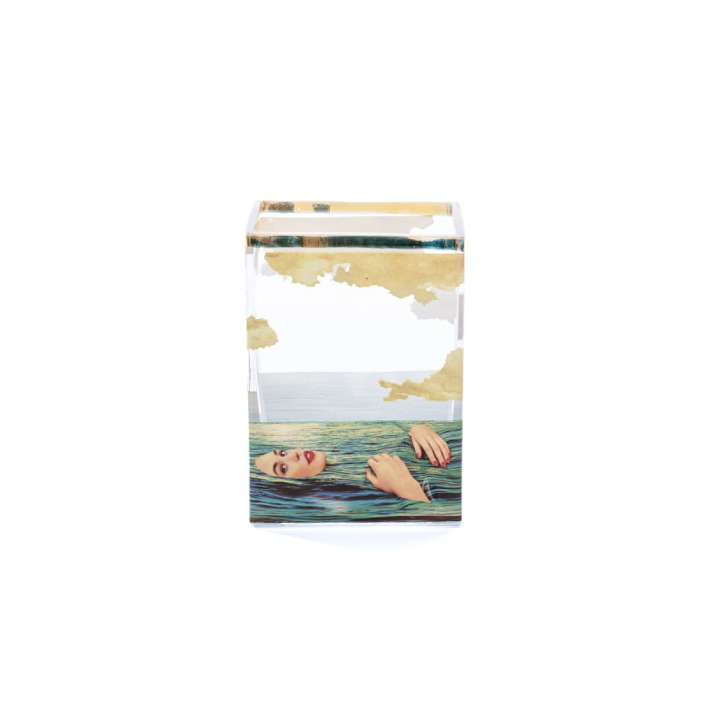 Ваза Seagirl Small Seletti Toiletpaper Glass Vase 14124