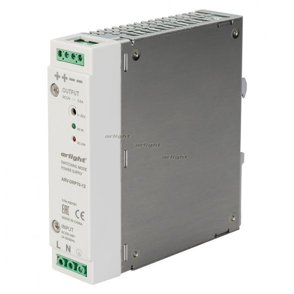 Блок питания Arlight ARV-DRP70-12 (12V, 5A, 60W) 023191