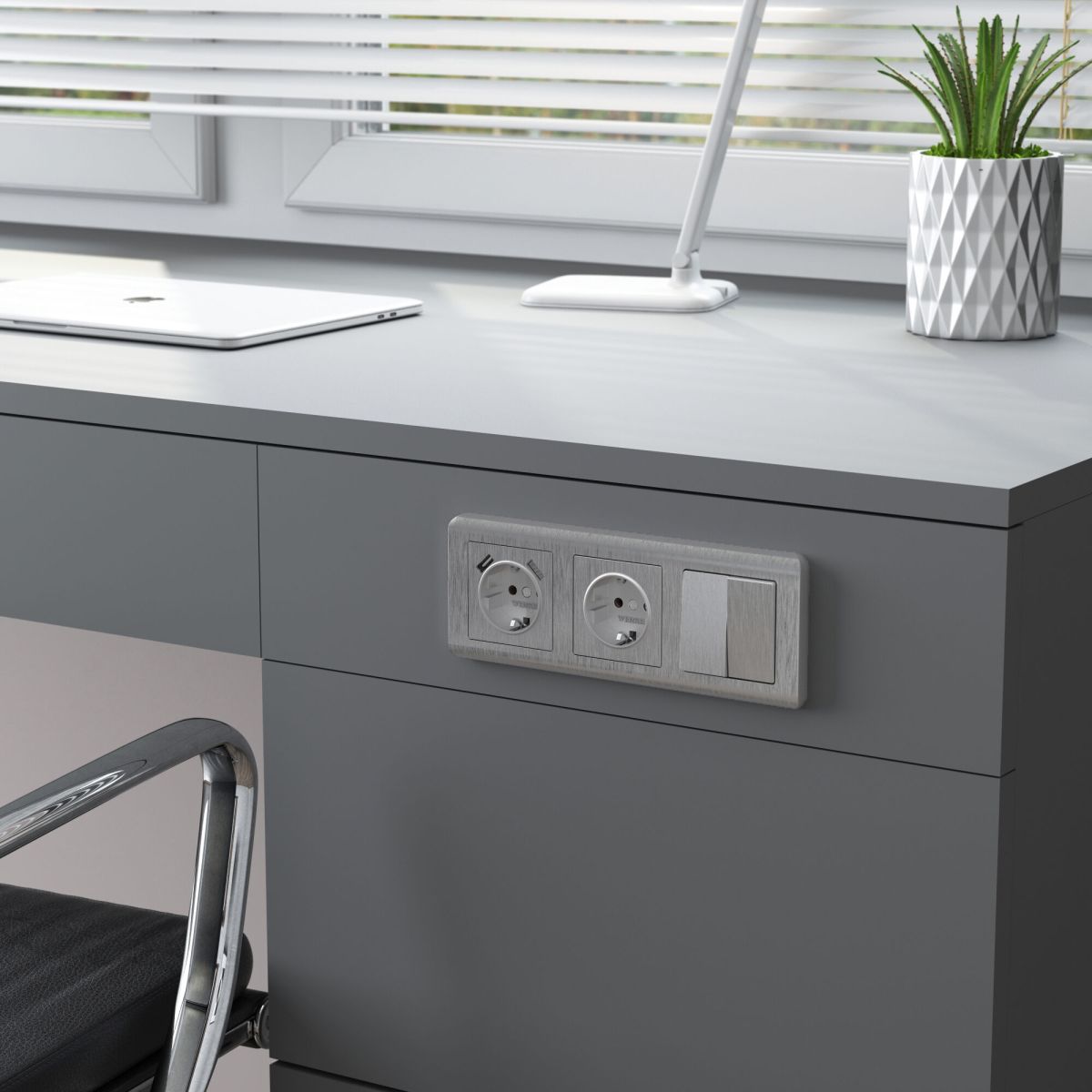 Выключатель двухклавишный Werkel W1120009 4690389157592 a050901