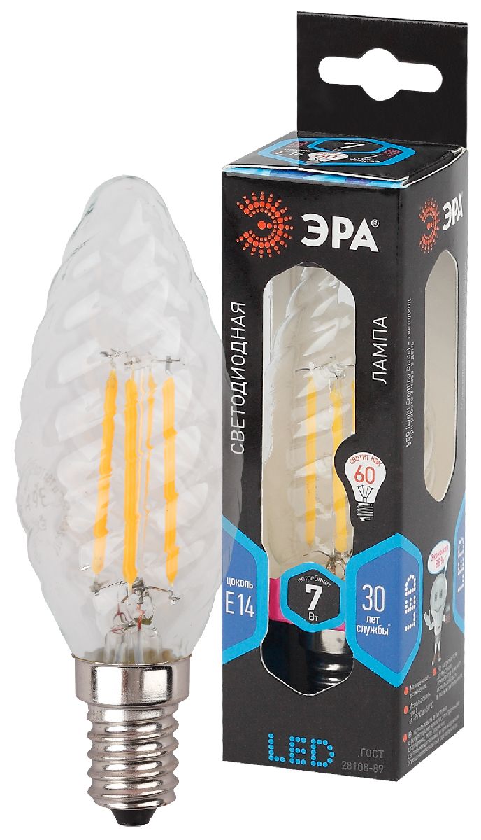 Лампа светодиодная Эра E14 7W 4000K F-LED BTW-7W-840-E14 Б0027961