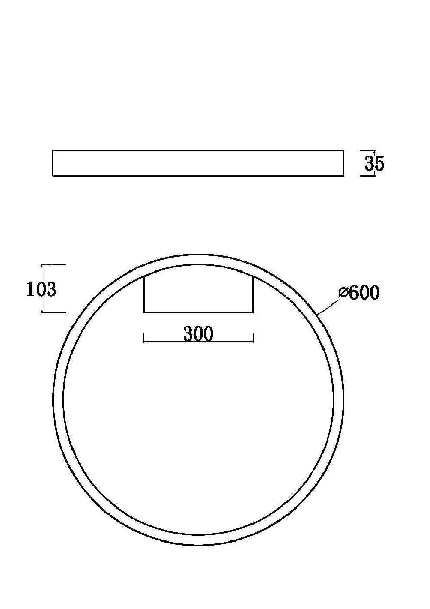 Потолочный светильник Maytoni Rim MOD058CL-L35W3K