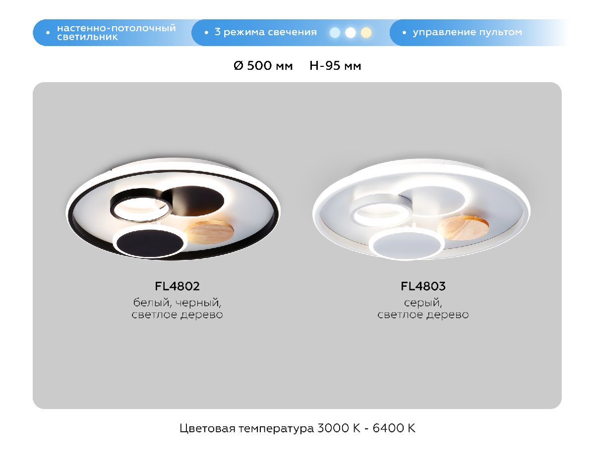 Потолочная люстра Ambrella Light Comfort LineTech FL4802