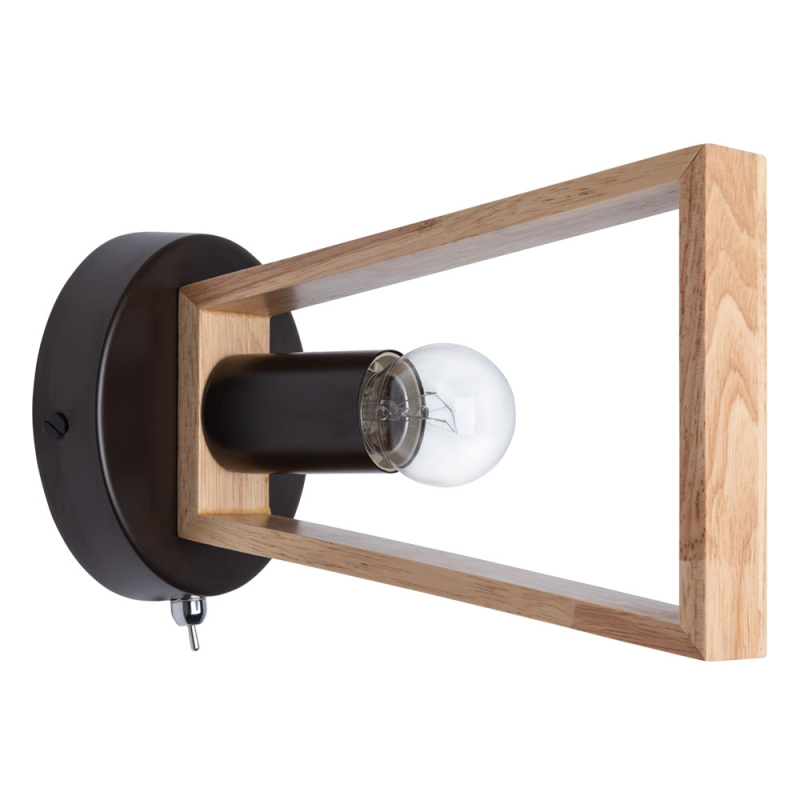 Бра деревянное из дерева Arte Lamp Brussels A8030AP-1BK