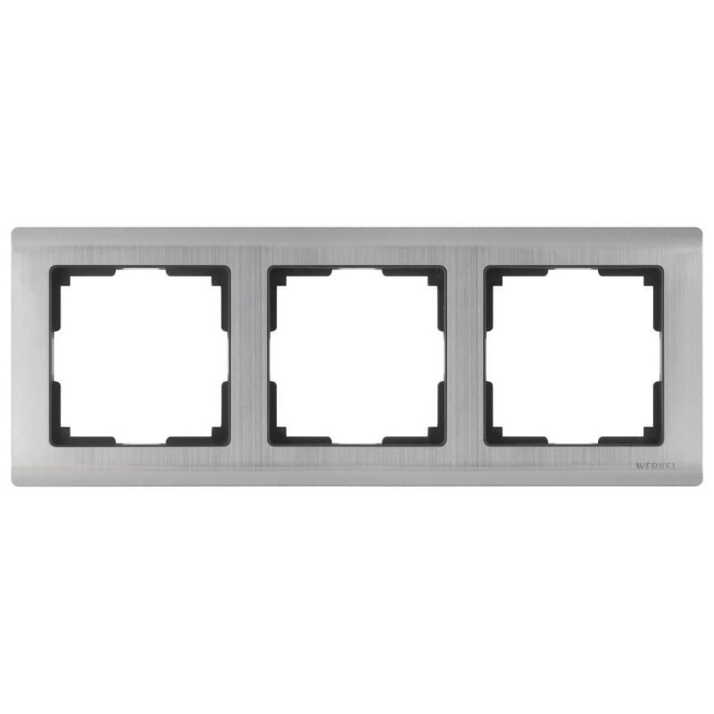 Рамка Werkel Metallic на 3 поста глянцевый никель WL02-Frame-03 4690389045929