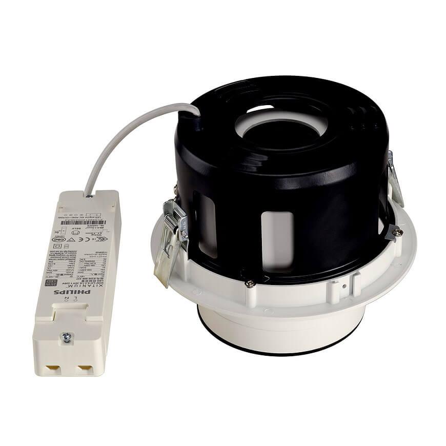 Встраиваемый спот SLV KALU RECESSED 3 QRB111 3х50Вт текстурный белый 113421