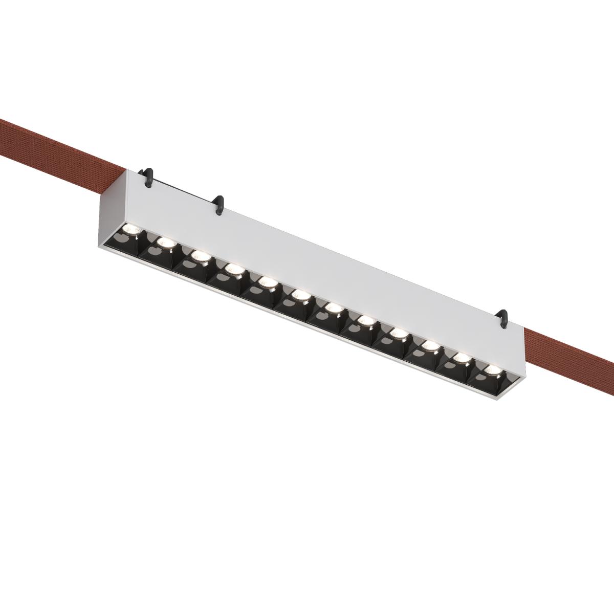 Трековый однофазный светильник Denkirs Belty grill DK5570-WB