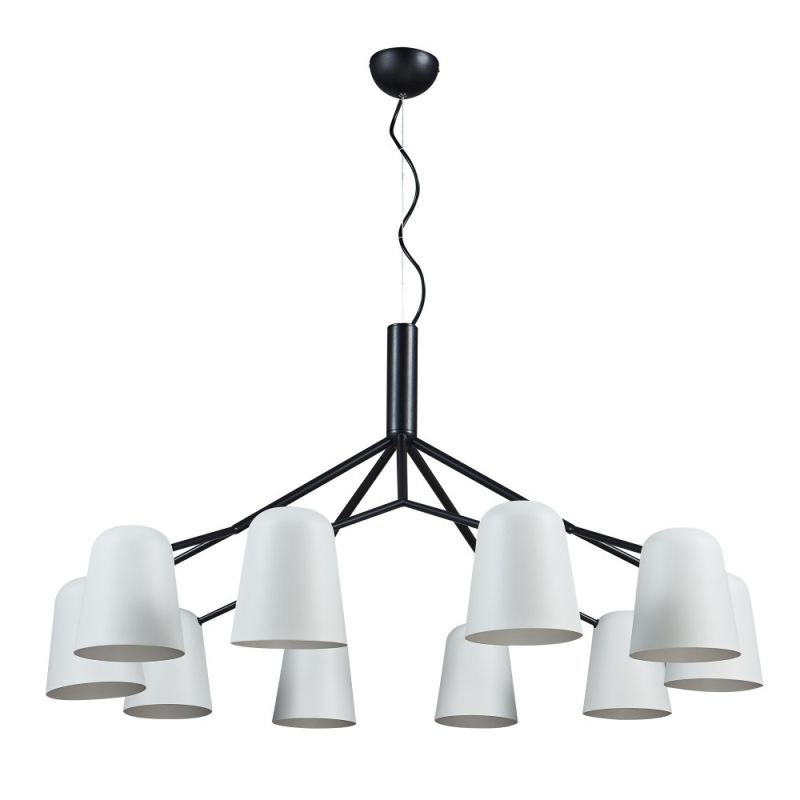 Подвесная люстра Crystal Lux ENRIQUE SP10 BLACK/WHITE