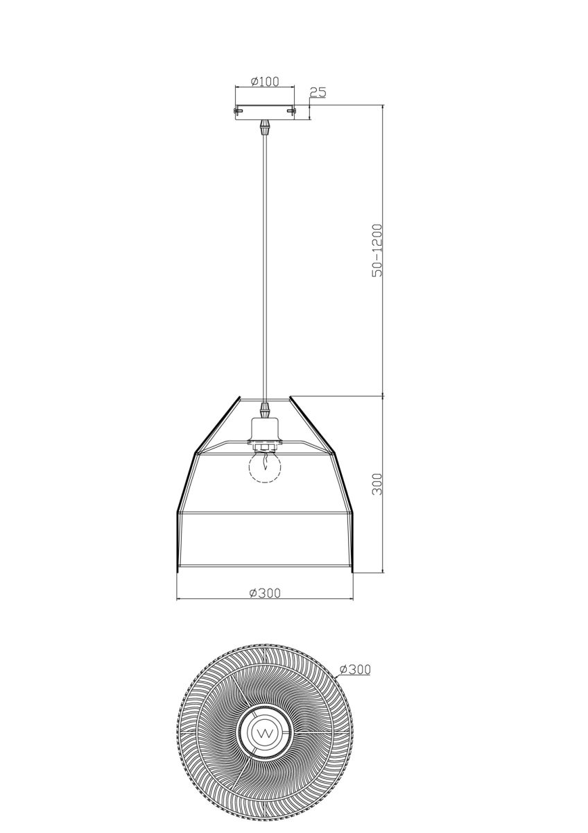 Подвесной светильник Freya Mesh FR5334PL-01B
