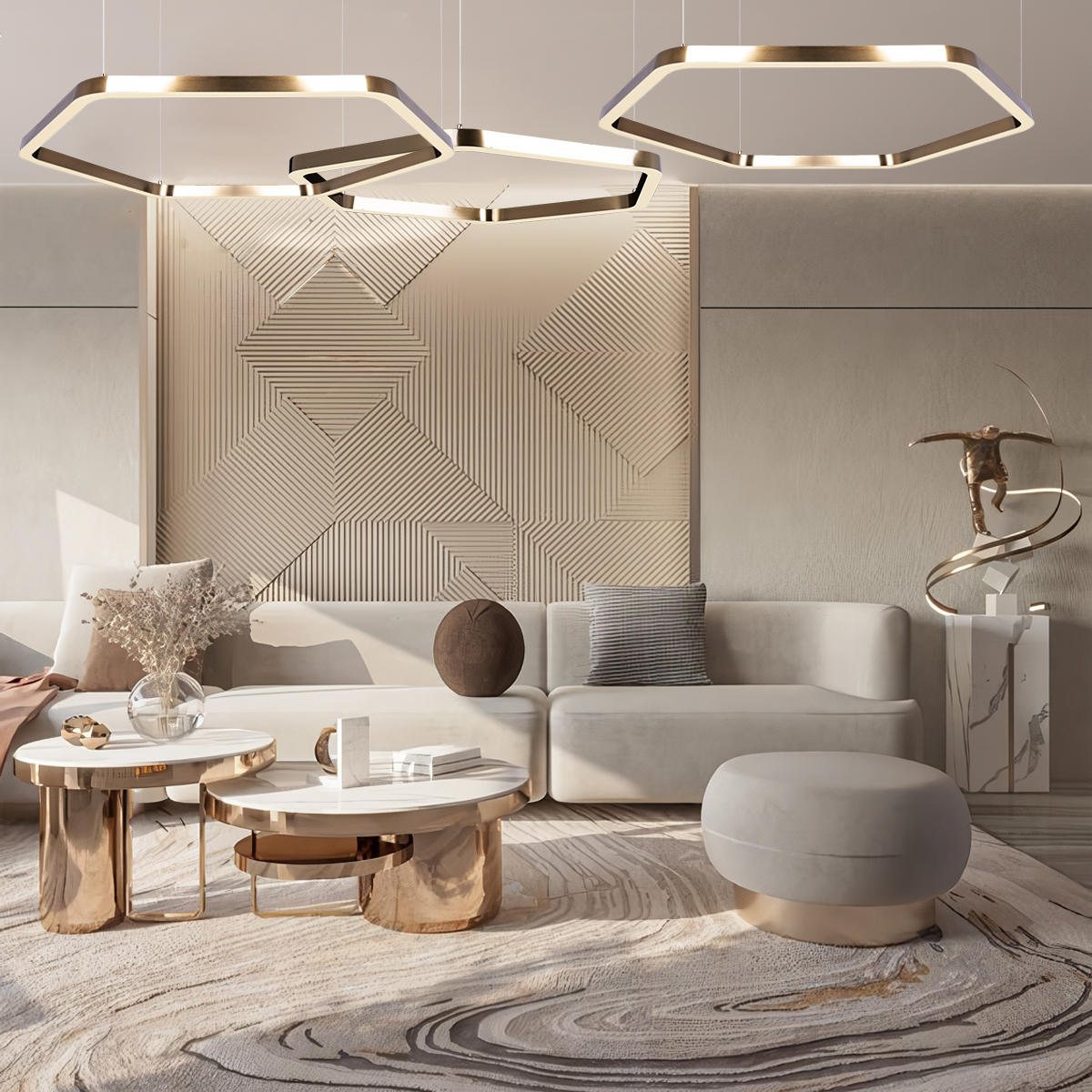 Подвесная люстра второго света Loft IT Titanium 10243XL Gold