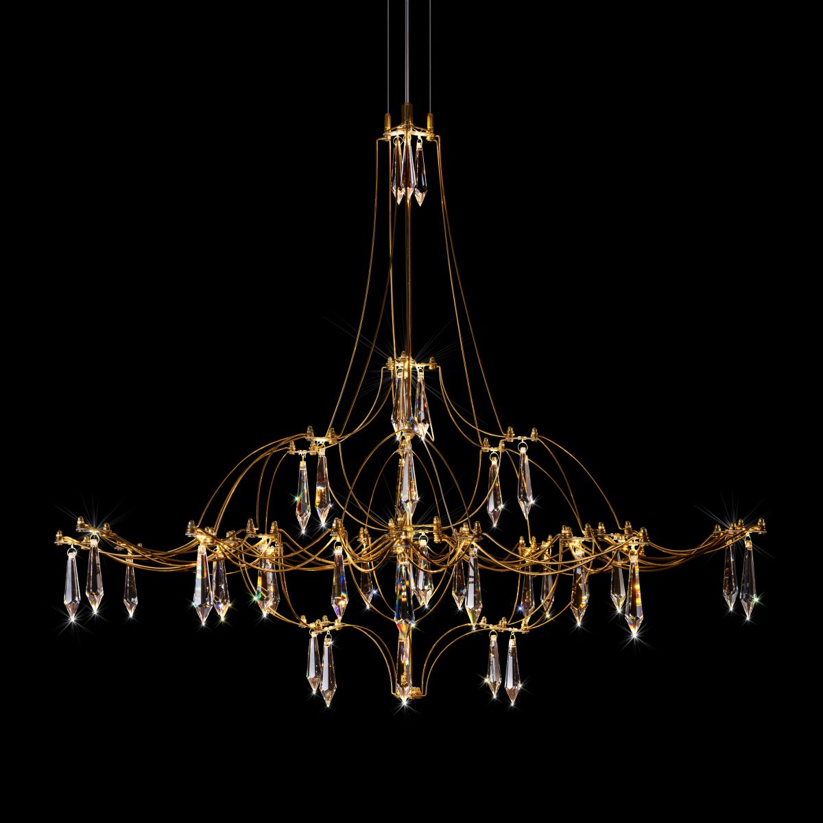 Подвесная led люстра Loft IT Mira 10588/800 Gold Asfour