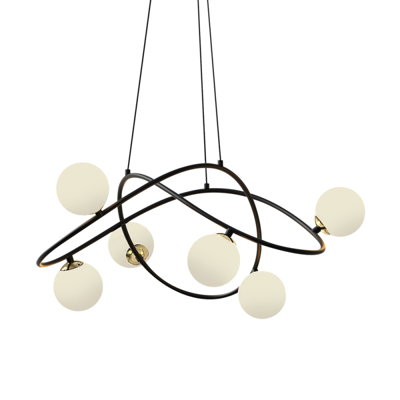 Подвесная люстра шар Delight Collection P0691-6A black