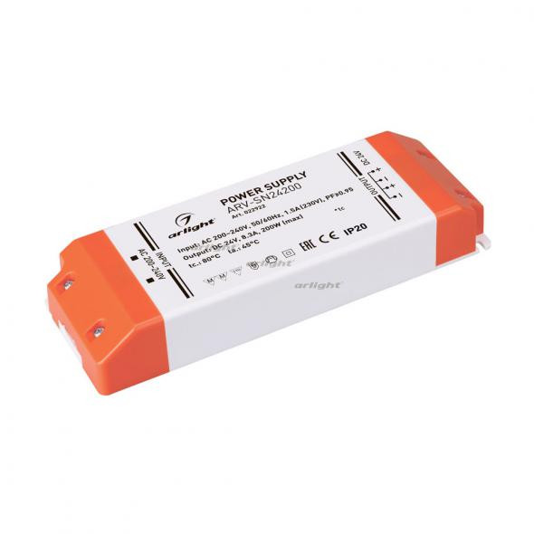 Блок питания Arlight ARV-SN24200 (24V, 8.3A, 200W, PFC) 022922