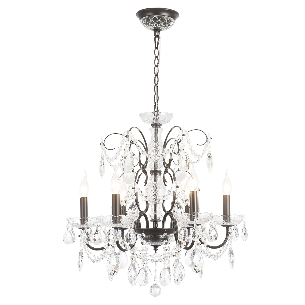 Подвесная люстра Crystal Lux ODELIS SP6 BROWN