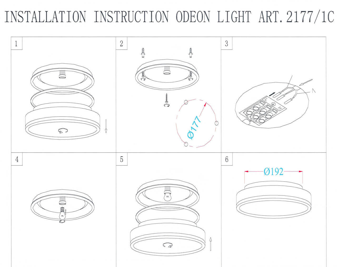 Настенный светильник Odeon Light Yun 2177/1C
