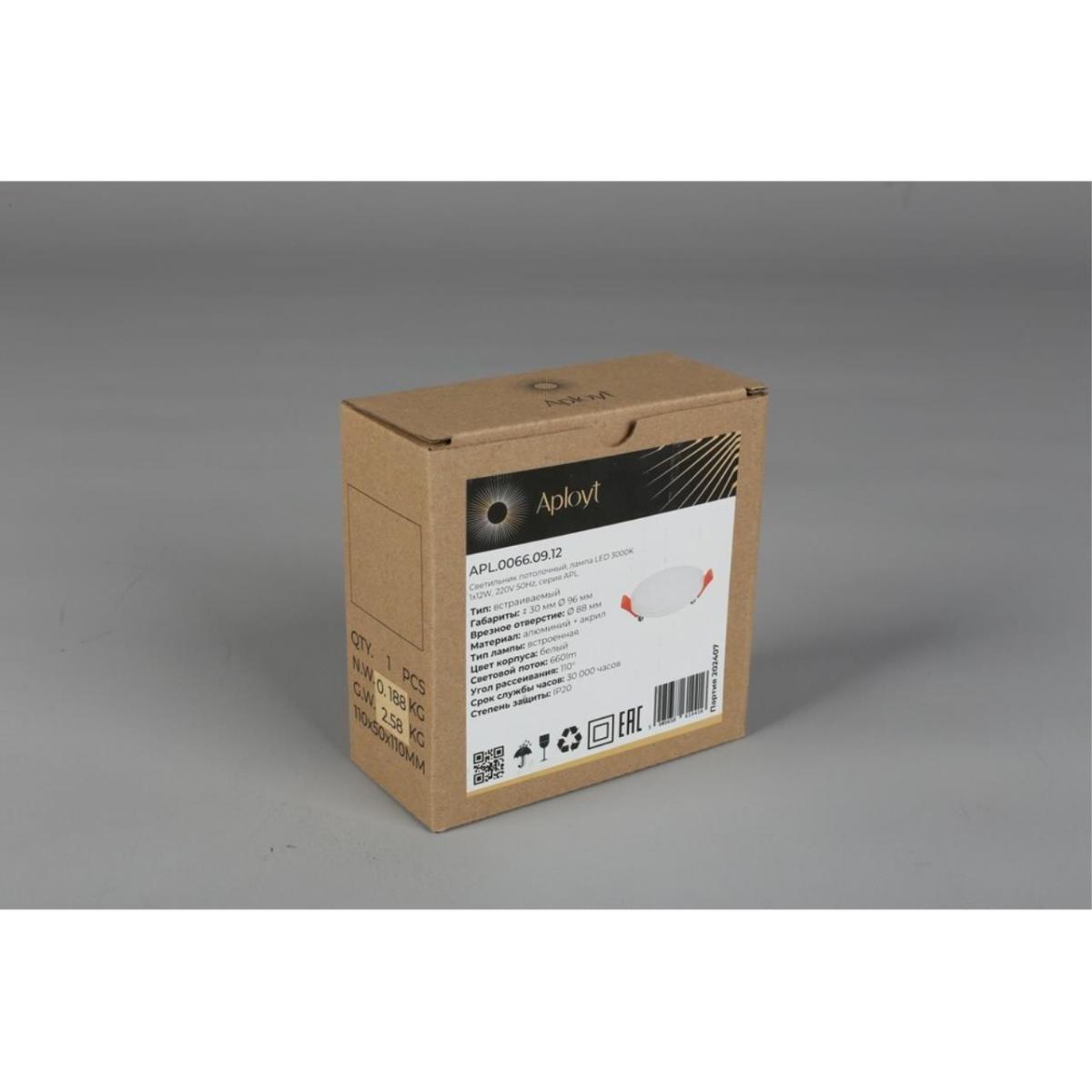 Встраиваемый светильник Aployt Urszula APL.0066.09.12