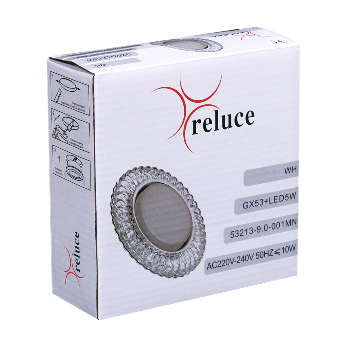 Встраиваемый светильник Reluce 53213-9.0-001MN GX53+LED5W DL 4000K WH
