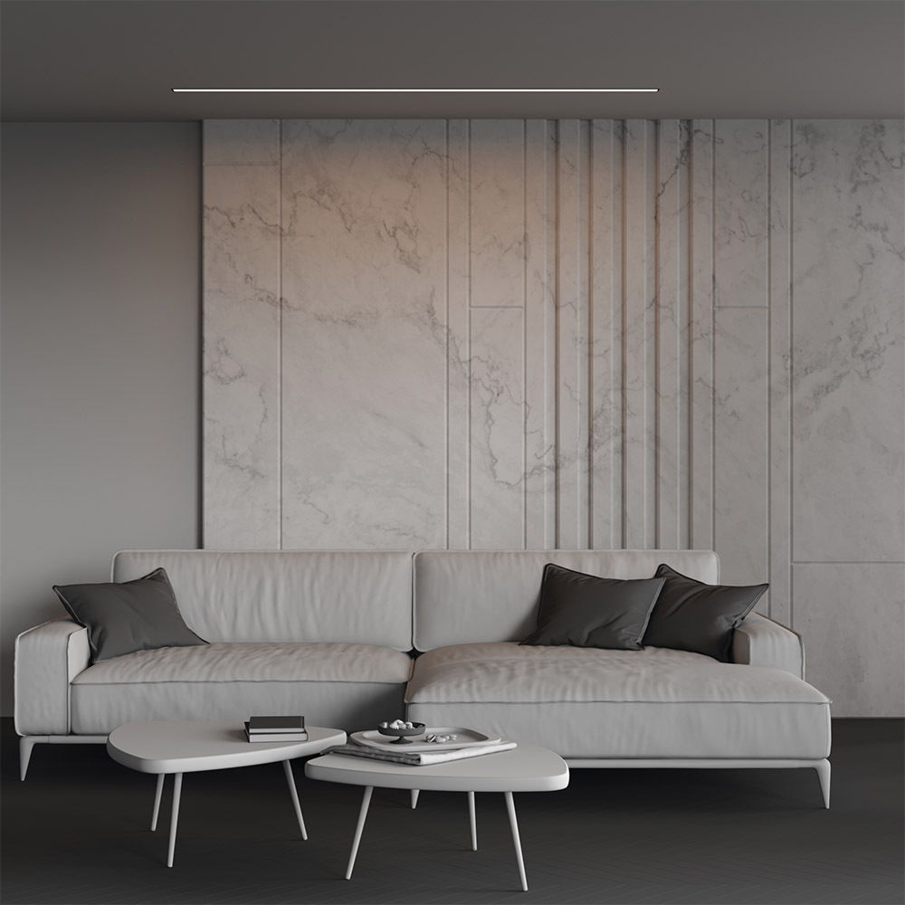 Линейный встраиваемый светильник Maytoni Technical 3000K 50x35 (Черный, 2 м) LL313015