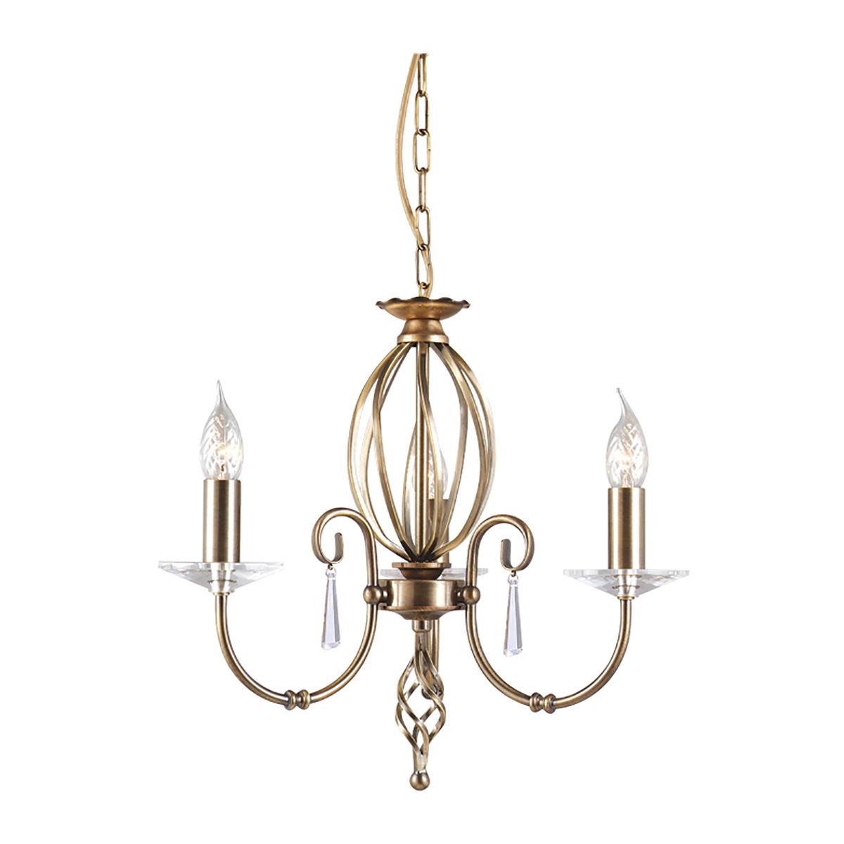 Подвесная люстра Elstead Lighting AG3-AGED-BRASS
