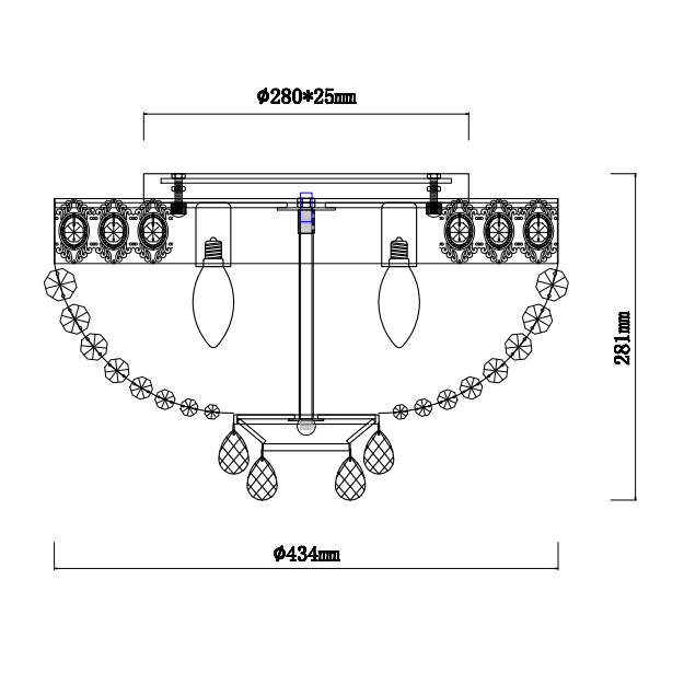 Подвесная люстра Rivoli Vittoria 1014-106 Б0037794