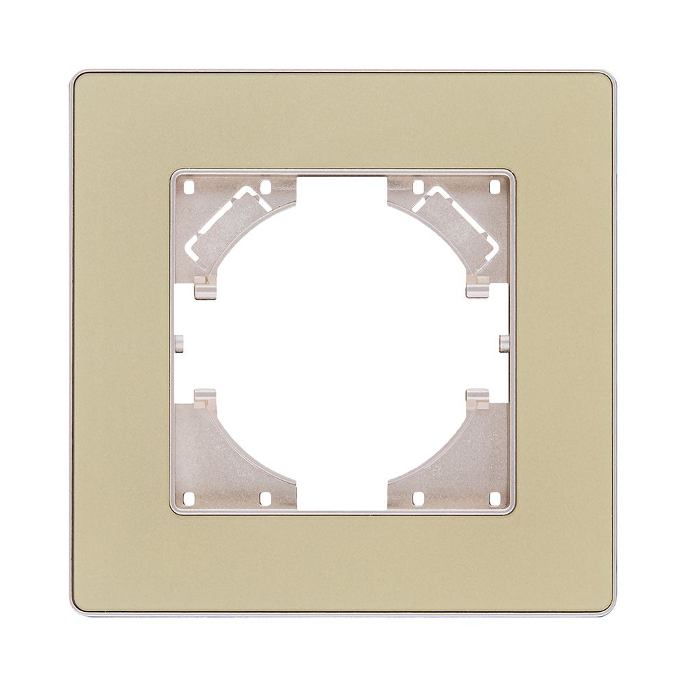 Рамка 1-постовая, золотой Kollinger Eleganz Acryl EA1GD