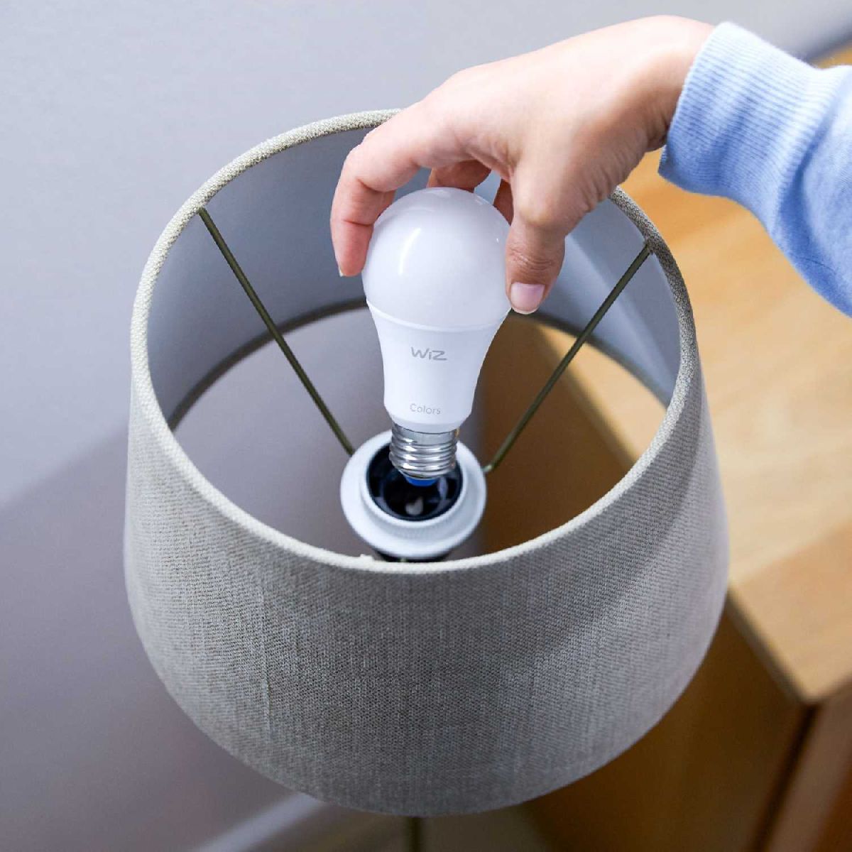 Умная светодиодная лампа Wiz Wi-Fi BLE60WA60E27927DIM1PF/6 E27 8W 2700K 929002450202