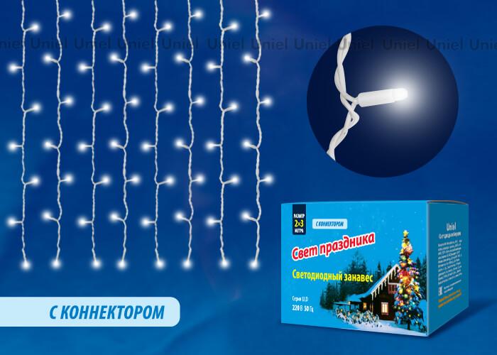 Светодиодная гирлянда (UL-00001361) Uniel занавес 220V белый ULD-C2030-240/SWK White IP67