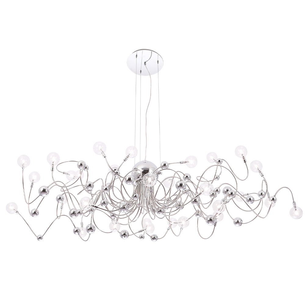 Подвесная люстра шар Crystal Lux MEDUSA SP30 CHROME