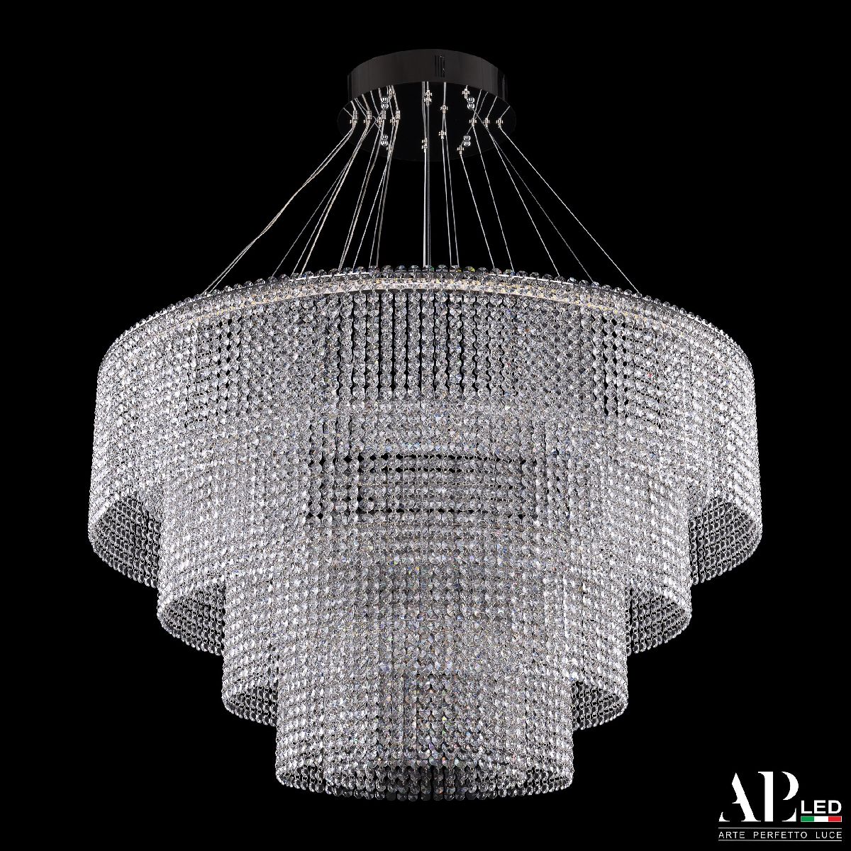 Каскадная люстра Arte Perfetto Luce Sicilia SH02.93.4D.A.Ni.4000