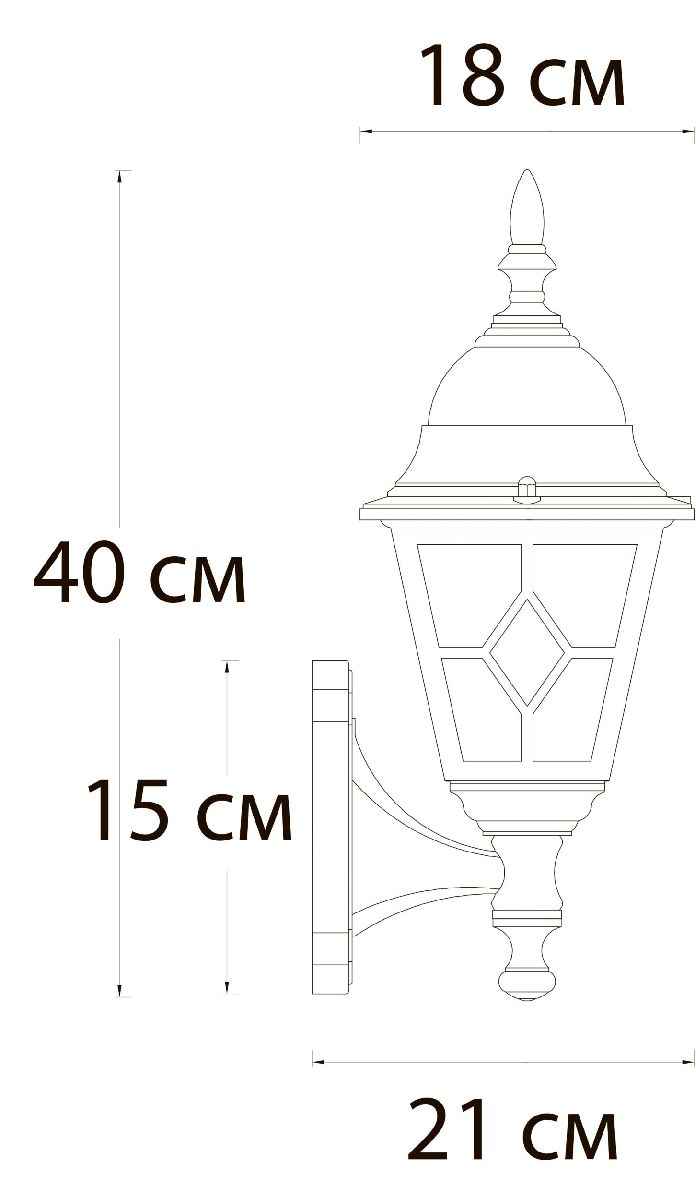Уличный настенный светильник Arte Lamp Madrid A1541AL-1BN УЦ