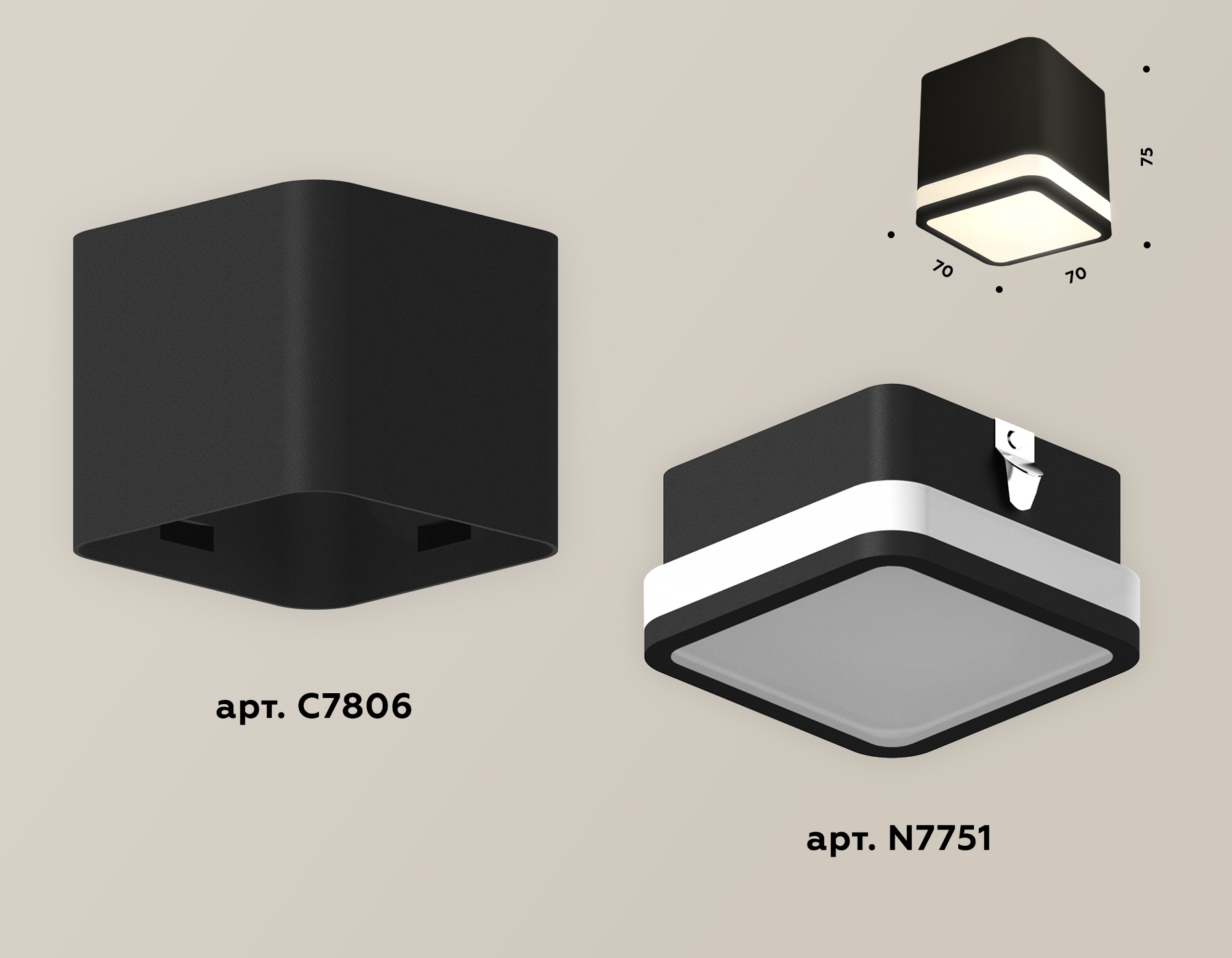 Потолочный светильник Ambrella Light Techno Spot XS7806030 (C7806, N7751)