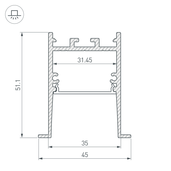 Профиль Arlight SL-COMFORT 031766