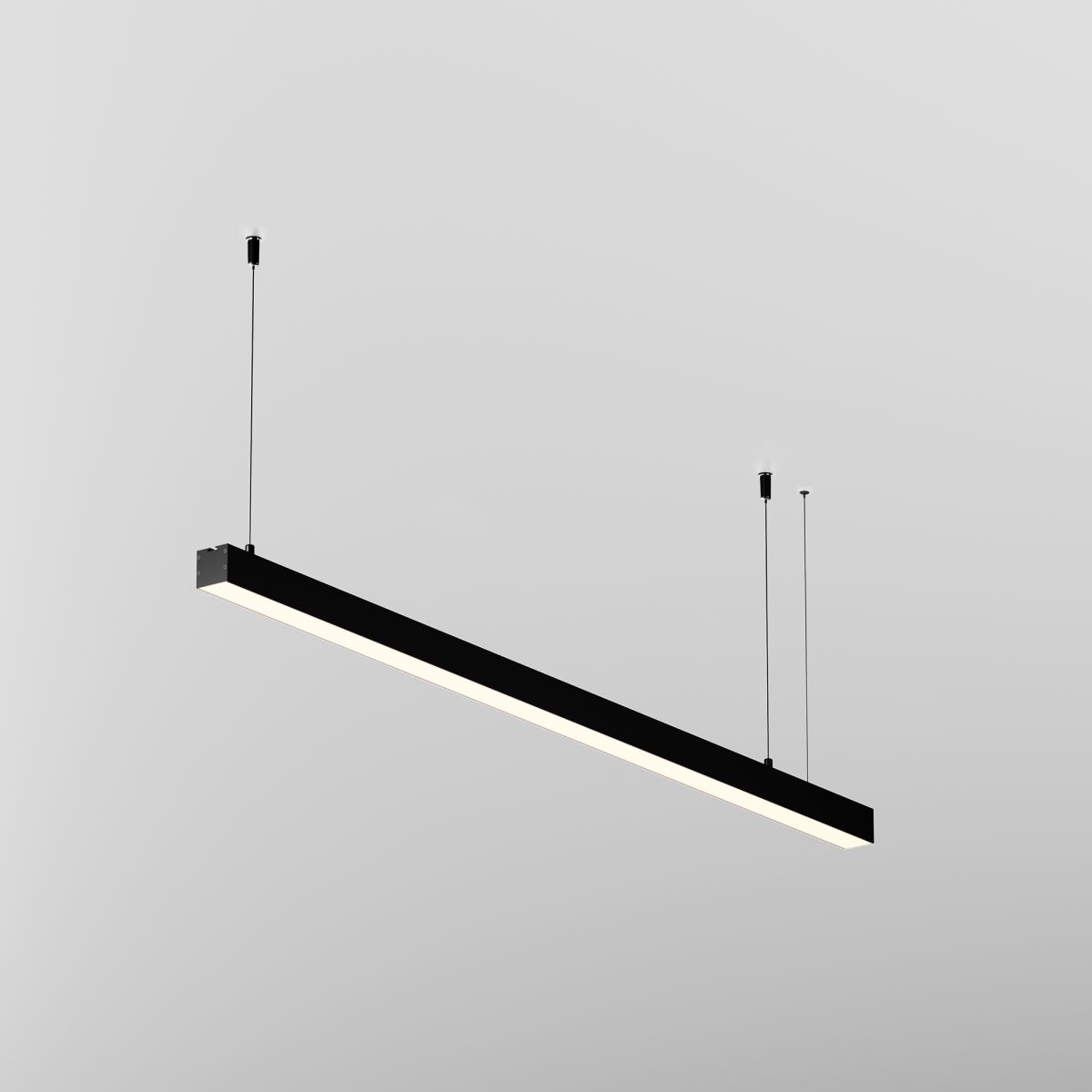 Линейный подвесной светильник Maytoni Technical 3000K 35x35 (Черный, 1 м) LL312011