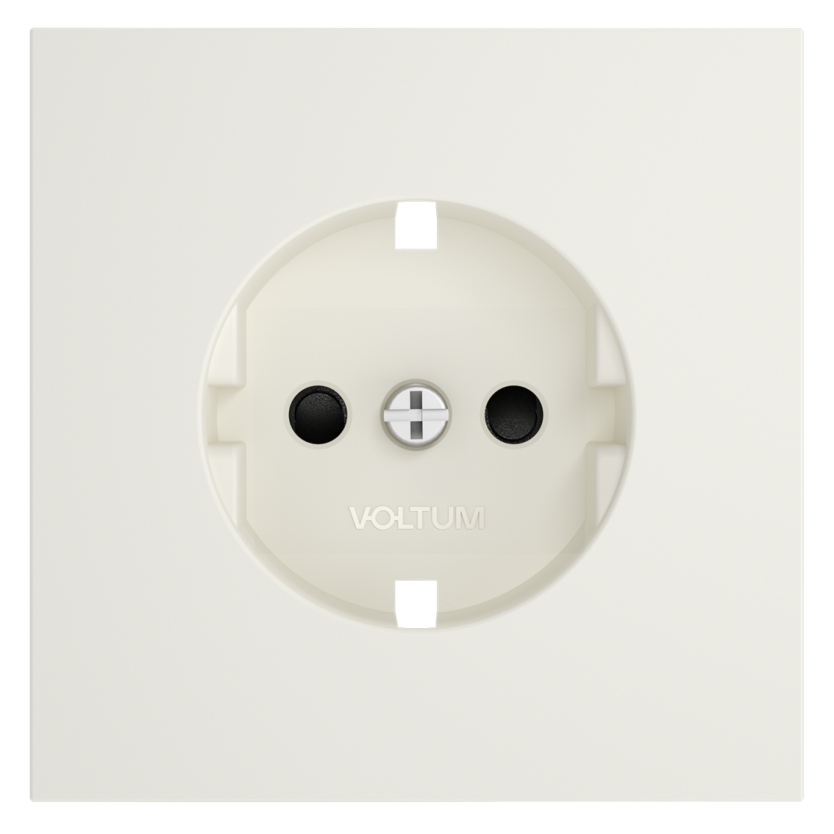 Накладка для розетки с заземлением и защитными шторками Voltum S70 (хлопок) VLS000713