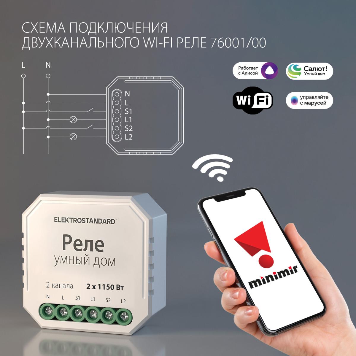 Реле Умный дом Elektrostandard WF 4690389172779 76001/00 a055189