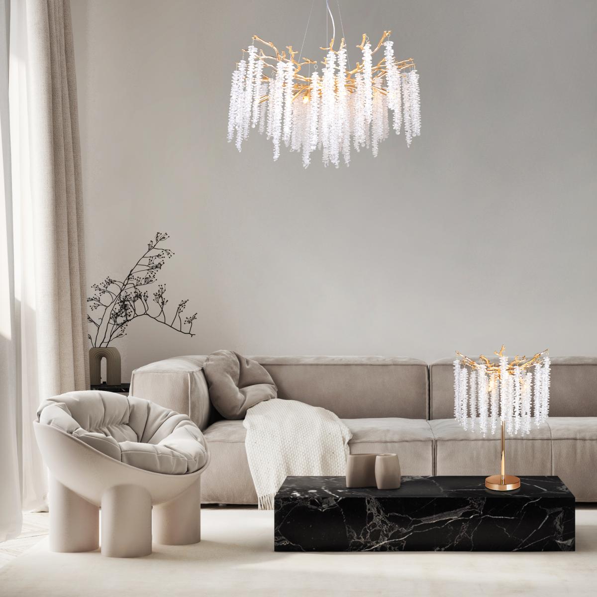 Подвесная люстра Freya Mineral FR1010PL-08G