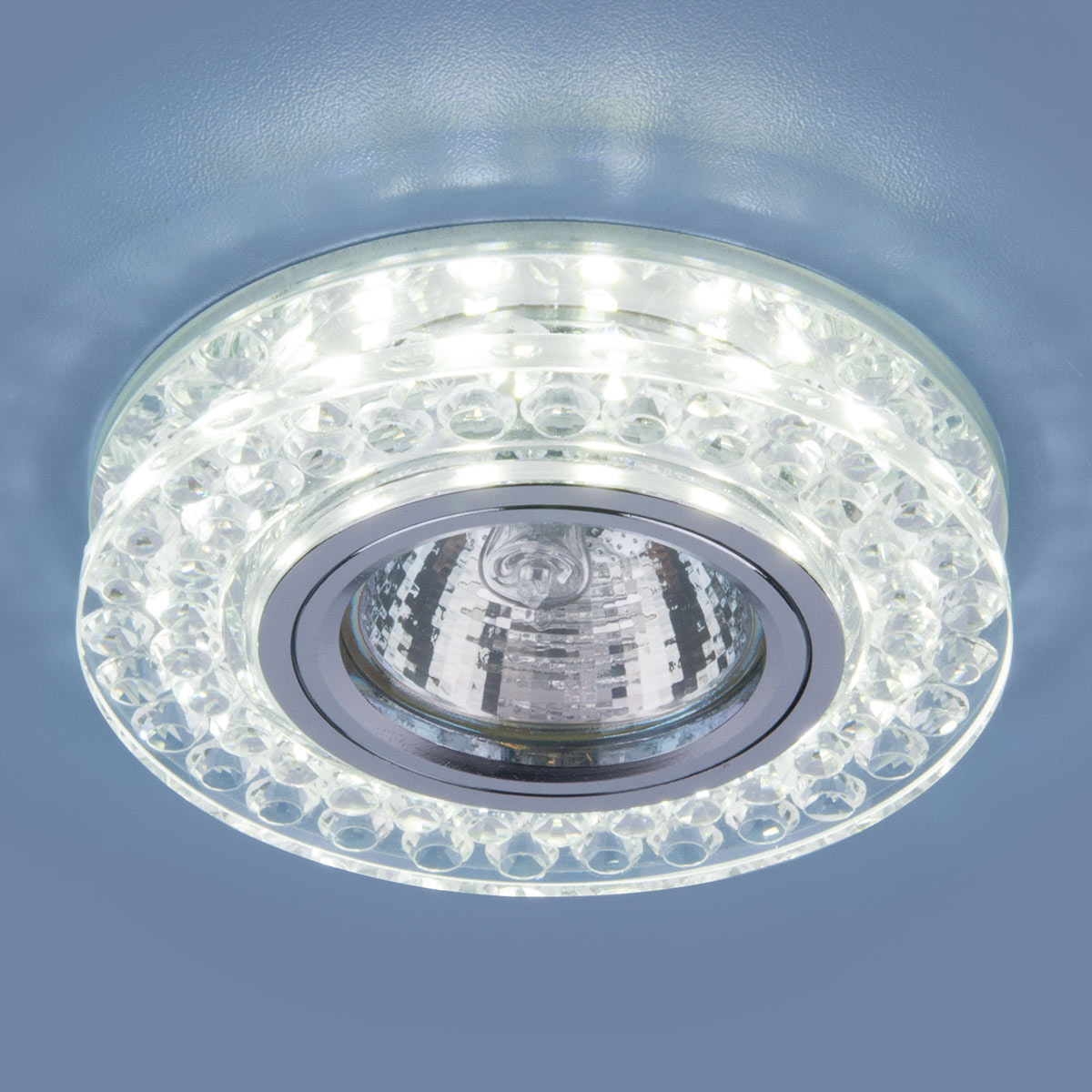 Встраиваемый светильник Elektrostandard 8381 MR16 CL/SL прозрачный/серебро 4690389098345