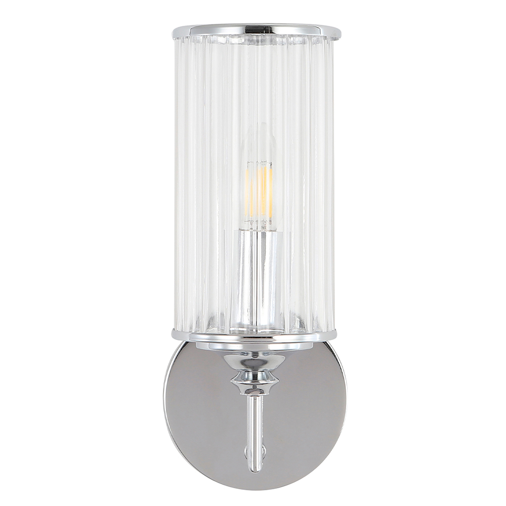 Прозрачное бра Crystal Lux GLORIA AP1 CHROME
