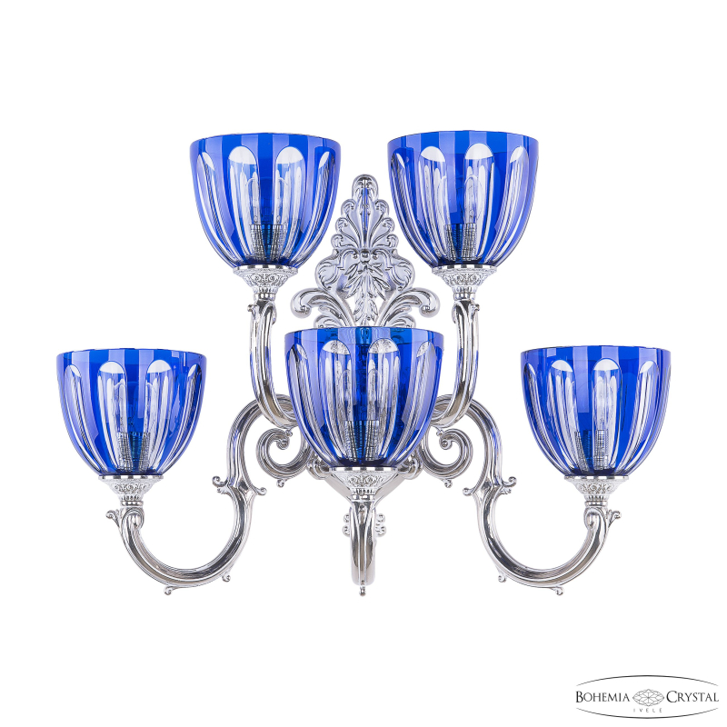 Бра Bohemia Ivele Crystal Verona 7203B15/3+2/210 NW P1 U Clear-Blue/H-1H