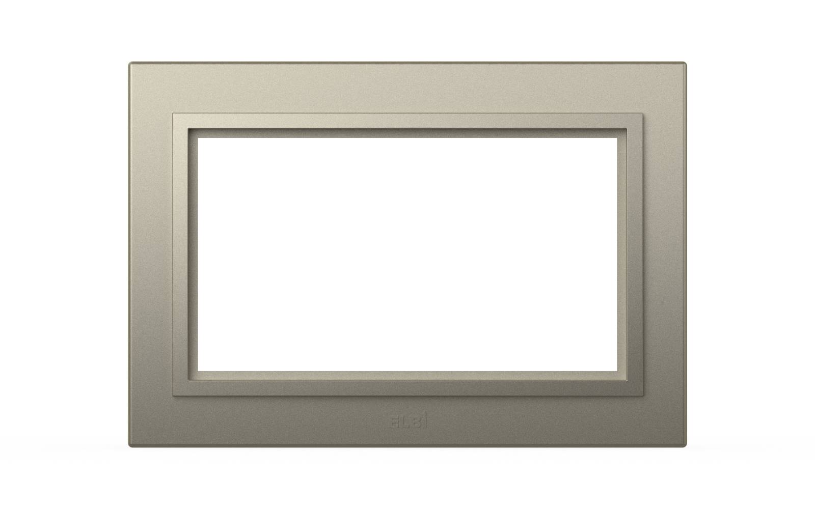 Рамка для двухместной розетки без заземления ELBI Zena 608-011400-908