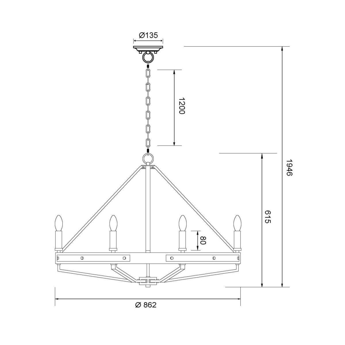 Подвесная люстра Wertmark Brenda WE586.08.023