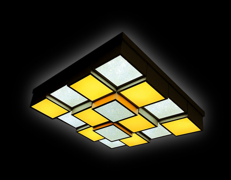 Накладная люстра Ambrella Light FS1550 WH/SD 192W D715*715