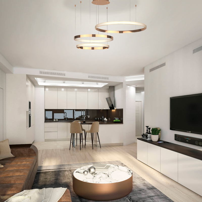 Подвесная люстра Eurosvet Posh 90275/3 медный Smart