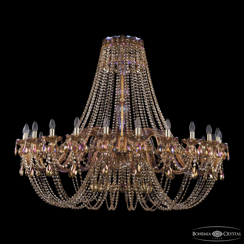 Подвесная люстра Bohemia Ivele Crystal 1406/24/530 G M777