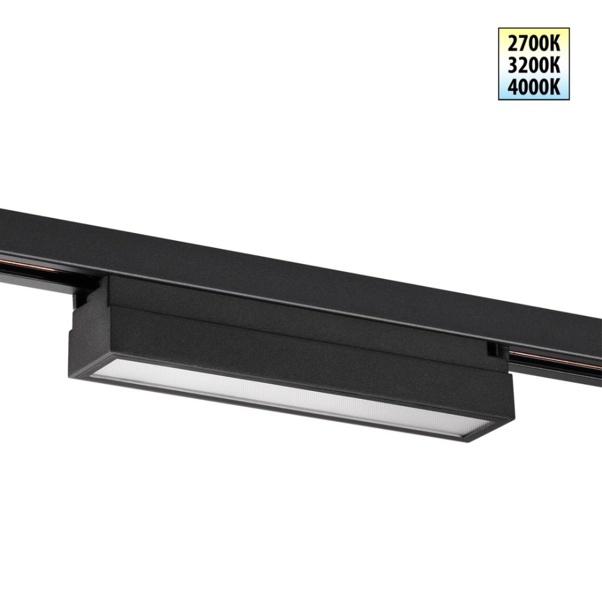 Трековый однофазный трехжильный светильник с переключателем цветовой температуры Novotech Port Iter 359787