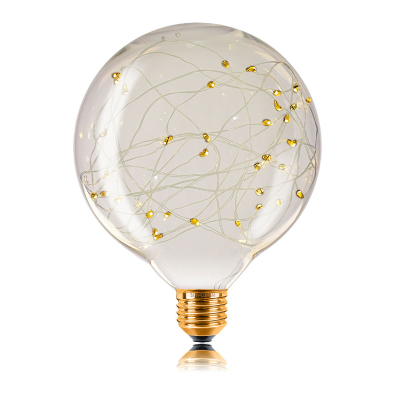 Лампа светодиодная филаментная Sun Lumen E27 2W 2700K прозрачная 057165